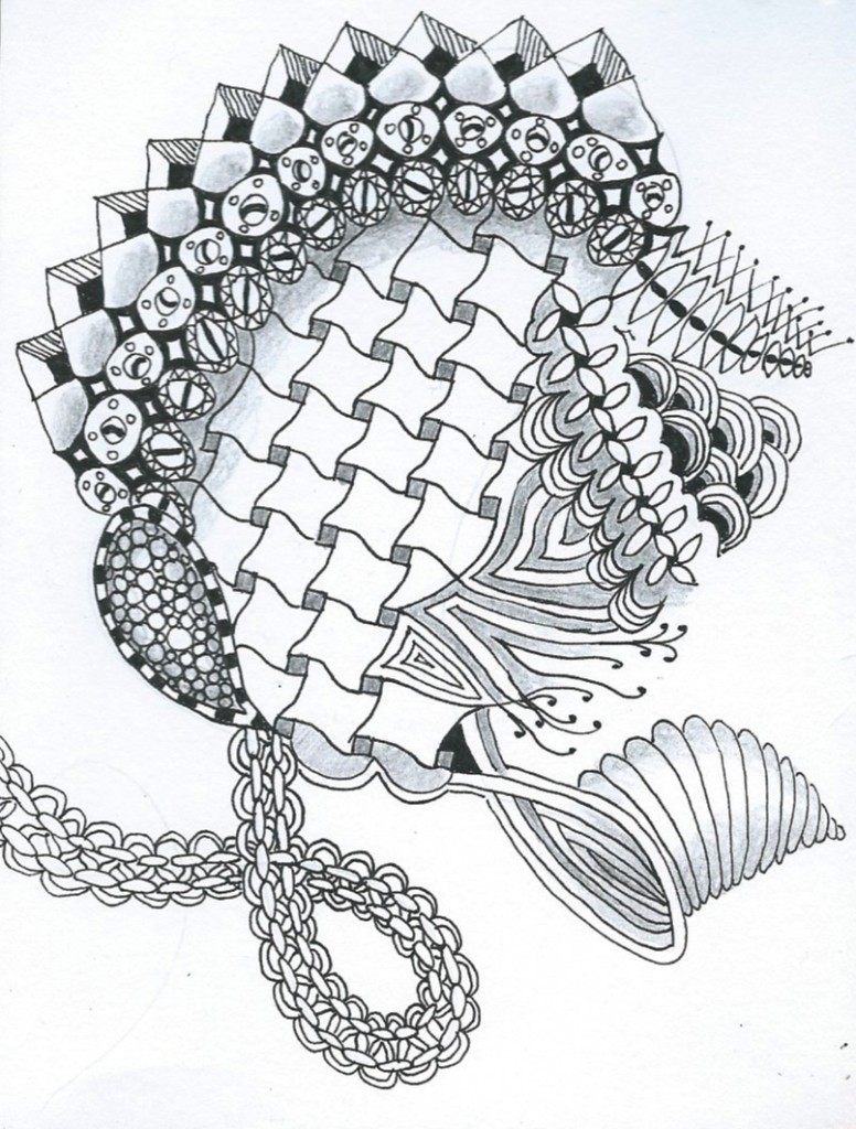 Pen doodle that looks a bit like chains