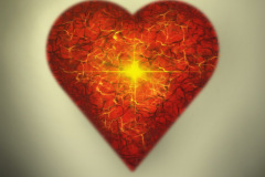 Valentine Orange Heart